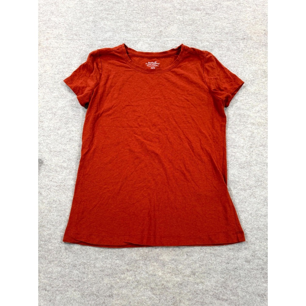 Banana Republic Timeless Tee Womens XS Rustic Orange Stretch Cotton T Shirt